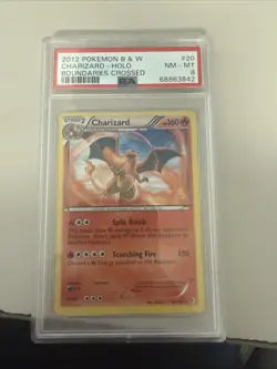 2012 Pokemon B&W Boundaries Crossed Charizard Holo PSA 8 - Image 1