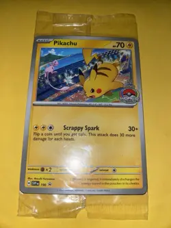 Pokemon Pikachu 190 Scarlet & Violet Promo, World Championships, Sealed - Image 1