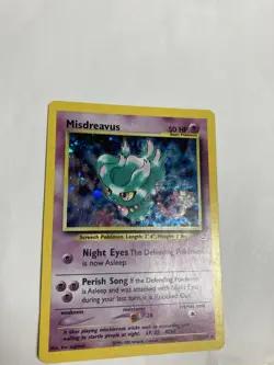 Pokemon TCG Misdreavus 11/64 Neo Revelation Unlimited Holo Rare LP-MP - Image 1