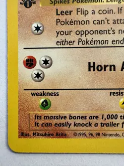 Pokemon TCG: 1999 Vintage Pokemon Rhyhorn 61/64-1ST EDITION - Image 5
