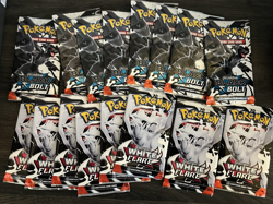 Pokemon Black Bolt & White Flare SEALED Poster Collection & 16 Booster Packs - Image 4