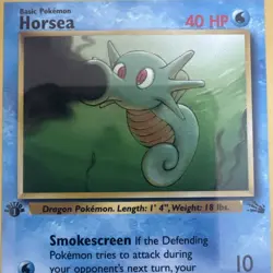 Pokemon 1st First Edition HORSEA Fossil 49/62 1999 WOTC - Image 3