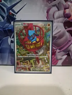 Pokemon Riolu Mega Evolutions Black Star Promo Illustration #10 TCG - Image 1