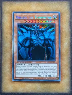 Yugioh Obelisk the Tormentor SBCB-EN202 Speed Duel Secret Rare 1st Ed NM - Image 1