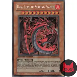 Yugioh Uria, Lord of Searing Flames CT03-EN005 Secret Rare Limited Edition LP - Image 1