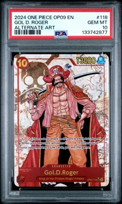 Gol D. Roger One Piece Op09-Emperors In The New World 118 PSA 10 - Image 1