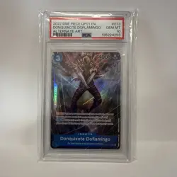 One Piece DONQUIXOTE DOFLAMINGO Alt Art OP01-073 Romance Dawn PSA 10 - Image 1