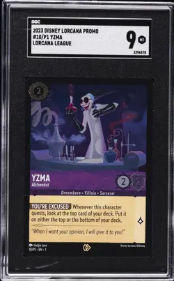 2023 DISNEY LORCANA PROMO LORCANA LEAGUE #10/P1 YZMA SGC 9 - Image 1