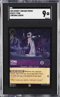 2023 DISNEY LORCANA PROMO LORCANA LEAGUE #10/P1 YZMA SGC 9 - Image 1