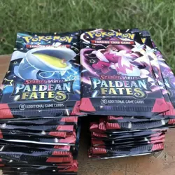 Pokemon TCG Scarlet Violet Paldean Fate Factory Sealed Booster Pack Lot Of 32 - Image 1