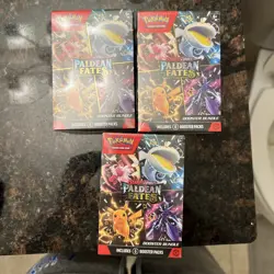 Pokemon TCG Scarlet & Violet Paldean Fates Booster Bundle Lot of 3 New / Sealed - Image 1