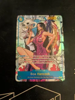One Piece Card Game MINT TCG Boa Hancock OP07-051 Manga Rare Alt Art - Image 1