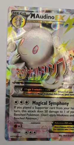Pokemon TCG Mega M Audino EX Holo Card 85/124 Ultra Rare XY Fates Collide NM - Image 3