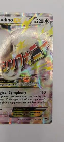 Pokemon TCG Mega M Audino EX Holo Card 85/124 Ultra Rare XY Fates Collide NM - Image 4