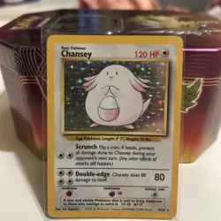 Pokemon Cards: Base Set Rare Holo: Chansey 3/102 - Image 1