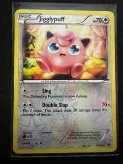 Pokemon Jigglypuff 78/99 Uncommon Reverse Holo Card Near Mint - Image 1