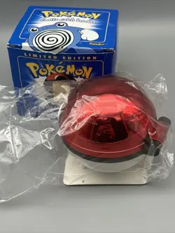 1999 Pokemon POLIWHIRL Burger King 23k Gold Plated Card Pokeball in Box - Image 5