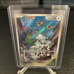 Pokemon TCG Chatot Card 181/162 SV05: Temporal Forces NM Illustration Rare - Image 1