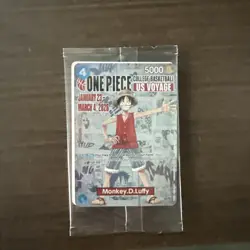 One Piece Monkey D. Luffy US Voyage College Basketball Card Rutgers IN HAND - Image 1