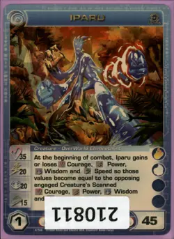 (210811) IPARU 35/20/20/15/45 (1 Max Stats) Ultra Rare Foil Chaotic Card - Image 1