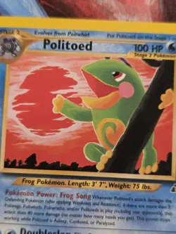 Politoed 27/75 Neo Discovery Non-Holo Rare Pokemon Card - Image 2
