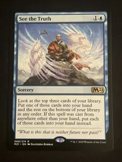 1x See the Truth (069) Core Set 2021 LP MTG Magic the Gathering x1 MKE - Image 1