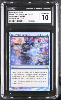 ENTER THE INFINITE Gatecrash Foil Mythic CGC 10 MTG [Nostalgium] - Image 1