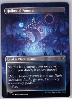 Hallowed Fountain (Borderless) - MTG Lorwyn Eclipsed Regular - NM/M - Image 2