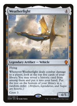 MTG - 1 x Weatherlight - Mythic Artifact Vehicle - Dominaria (DOM) - M/NM - Image 1