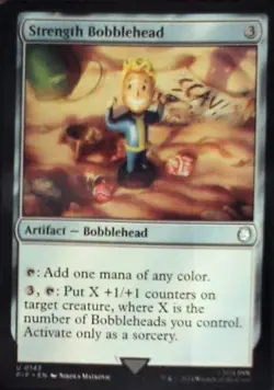 Strength Bobblehead - Universes Beyond: Fallout: #143, MTG Nm C289 - Image 1