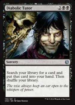 1 x Diabolic Tutor - Conspiracy 2: Take The Crown - NM-Mint - MTG - Image 1
