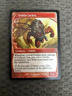 Magic the Gathering #192 Goblin Lackey - Image 1