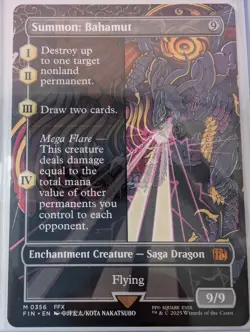 Summon: Bahamut (Borderless) Final Fantasy Regular 356 MTG - Image 1