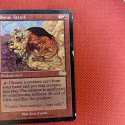 Sneak Attack - Urza's Saga: #218, Magic: The Gathering Lp C287 - Image 2