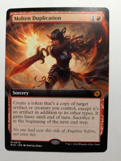 Molten Duplication (Extended Art) #79 (NM) Thunder Junction BIG Magic MTG - Image 1