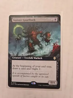 Sinister Gnarlbark (Extended Art) - Lorwyn Eclipsed - NM - Rare - Creature - Image 1