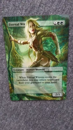 MTG - Eternal Witness - Foil Fanart - Image 1