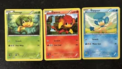 Pansage Pansear Panpour Pokemon TCG Black & White Set 7, 21, 33/114 - Image 1