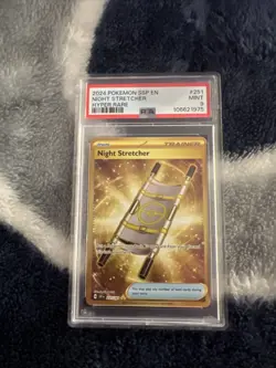 2024 POKEMON SSP EN-SURGING SPARKS HYPER RARE #251 NIGHT STRETCHER PSA 9 - Image 1