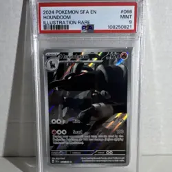 Pokemon Houndoom Sv: Shrouded Fable 066/064 Illustration Rare Holo PSA 9 - Image 1