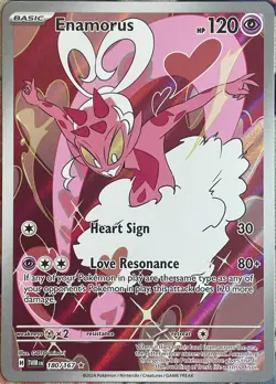 Enamorus Illustration Rare Holo - 180/167 - Twilight Masquerade Pokemon 2024 - Image 1
