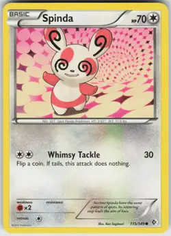 Pokemon Spinda 115/149 Boundaries Crossed Common LP - Image 1