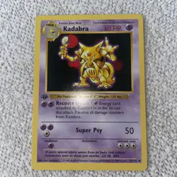 Kadabra 1st Edition Uncommon Base Set (Shadowless) 032/102 LP/MP - Pokemon TCG - Image 2