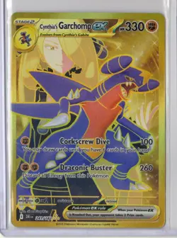 Pokemon Cynthia's Garchomp EX 241/182 Hyper Rare Holo SV10 Destined Rivals NM - Image 1