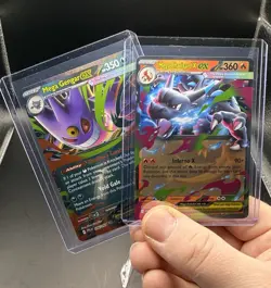 LOT: Mega Gengar Ex + Mega Charizard Ex Pokemon Phantasmal Flames - Image 5