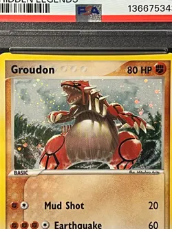 PSA Mint 9- Groudon 102/101 Secret Rare Holo -Pokemon 2004 EX Hidden Legends - Image 3
