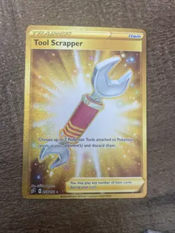 Pokemon TCG Tool Scrapper 208/192 Full Art Secret Rare Gold Rebel Clash NM - Image 1