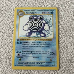 1999 Pokemon POLIWHIRL Base Set 1ST EDITION Non Holo 38/102 WOTC - Image 3