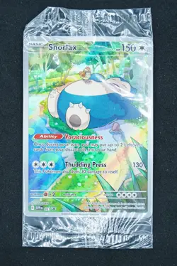SEALED 2023 Snorlax Black Star Alt Art SVP 051 Pokemon 151 Promo English Holo - Image 1