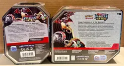 Pokemon TCG Scarlet & Violet Paldean Fates Charizard ex Tin x2 Lot - NEW SEALED - Image 2